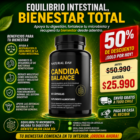Candida Balance Suplemento 60 Cápsulas