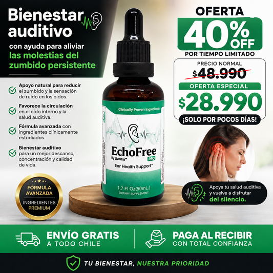 AuriSilence™ – Bienestar auditivo con ayuda para aliviar las molestias del zumbido persistente.
