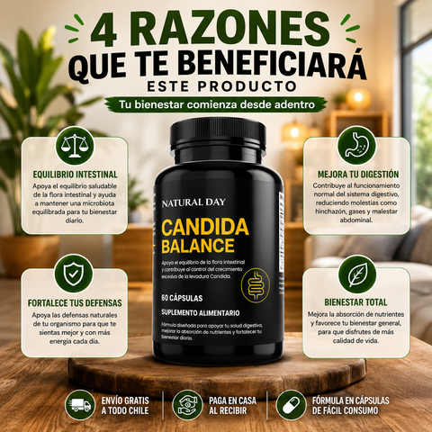 Candida Balance Suplemento 60 Cápsulas