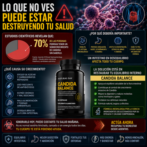 Candida Balance Suplemento 60 Cápsulas