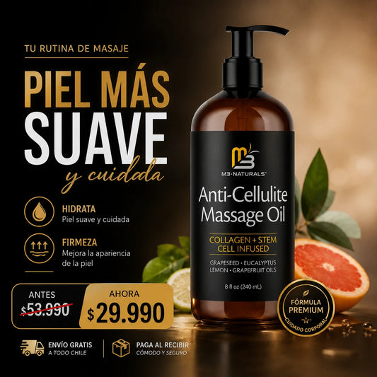 CelluLift™–Aceite corporal M3 Naturals Reafirmante Anticelulitis